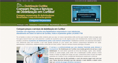Desktop Screenshot of dedetizacaocuritiba.com