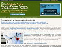 Tablet Screenshot of dedetizacaocuritiba.com